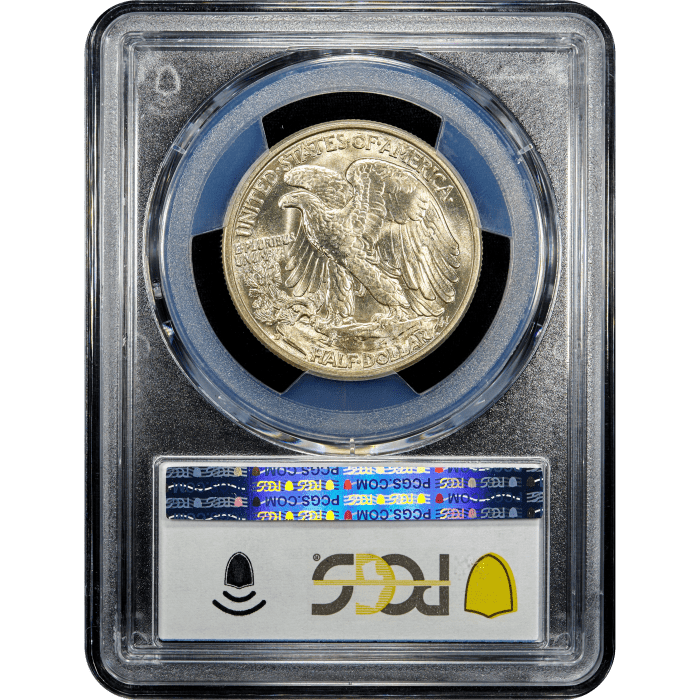 1935-D Walking Liberty Half Dollar (50c) Reverse Slab Image