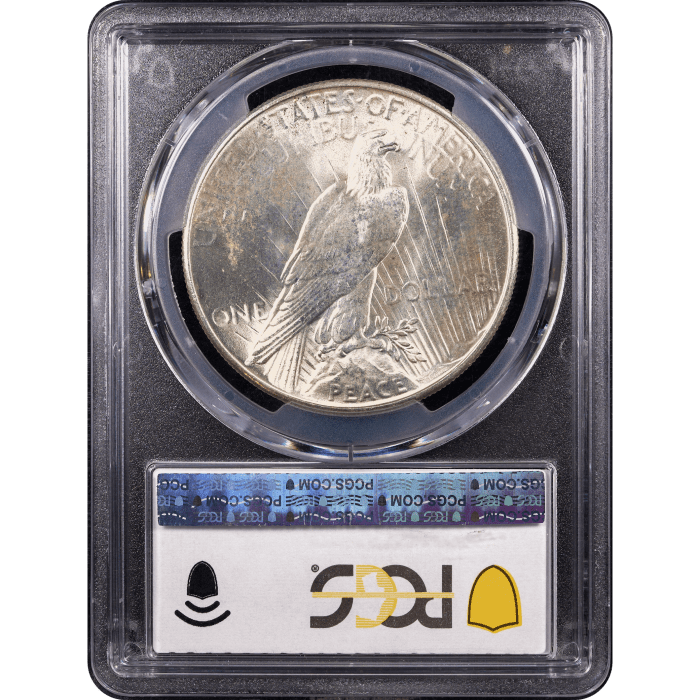 1935 Peace Dollar ($1) Reverse Slab Image