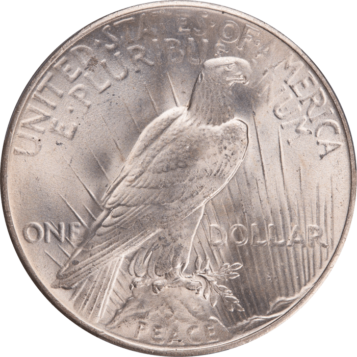 1935 Peace Dollar ($1) Reverse Image