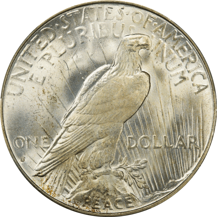 1935-S Peace Dollar ($1) REVERSE Image