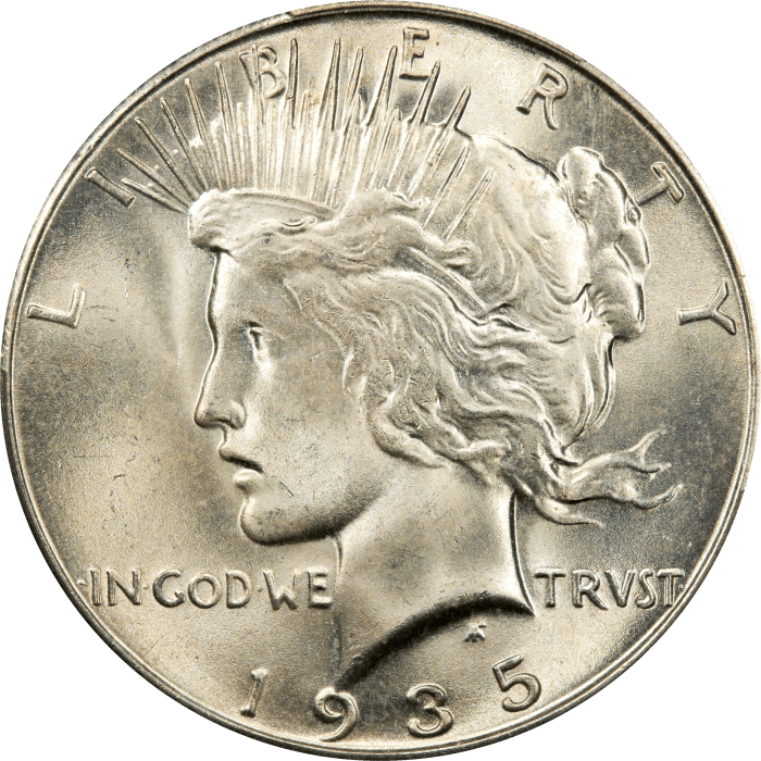 1935-S Peace Dollar ($1) Obverse Image