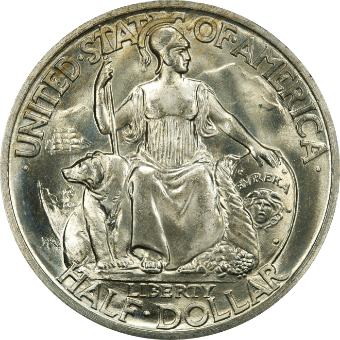 1935-S San Diego Commemorative Half Dollar (50c) Rattler Obverse Image