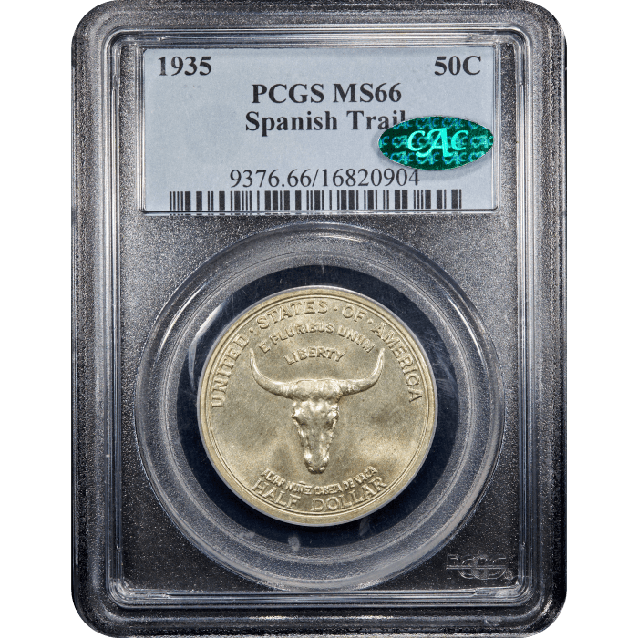 1935 Spanish Trail Commemorative Half (50c) Obverse Slab Image