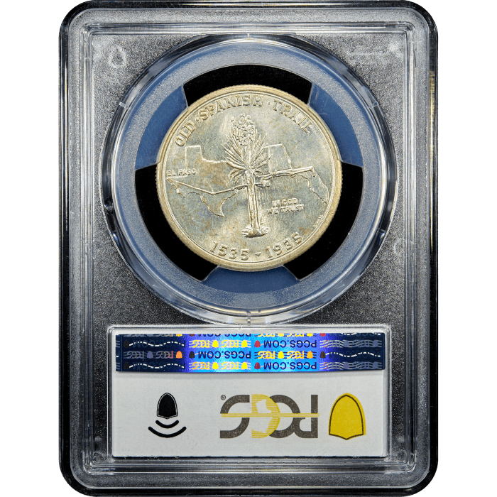 1935 Spanish Trail Commemorative Half Dollar (50c) Reverse Slab Image