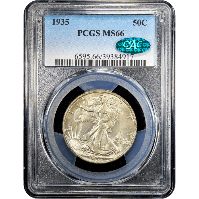 1935 Walking Liberty Half Dollar (50c) Obverse Slab Image