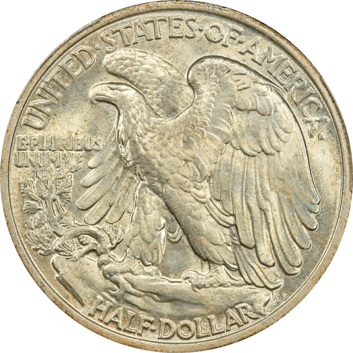 1935 Walking Liberty Half Dollar (50c) Reverse Image