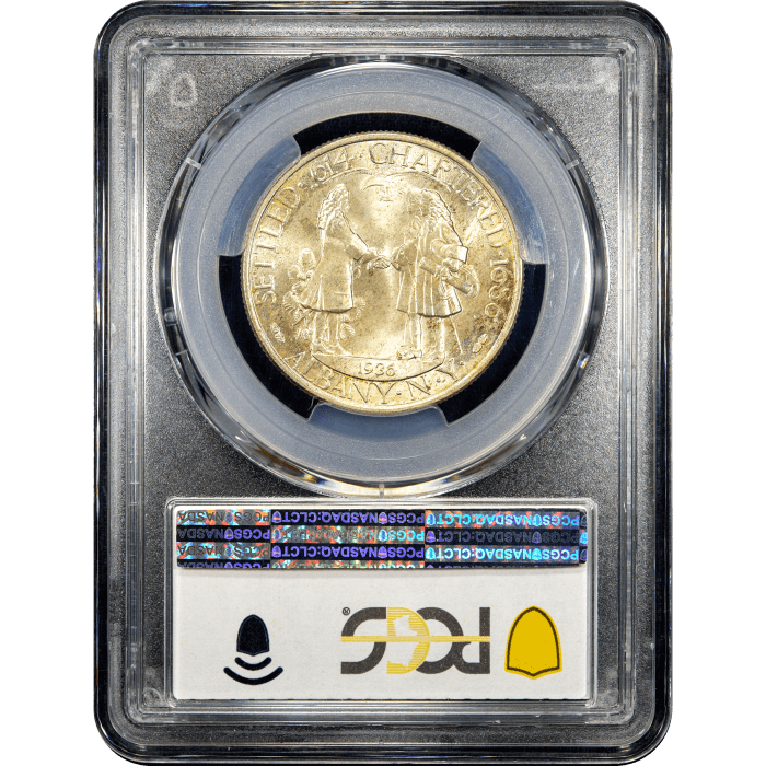 1936 Albany Commemorative Half Dollar (50c) SLAB Image