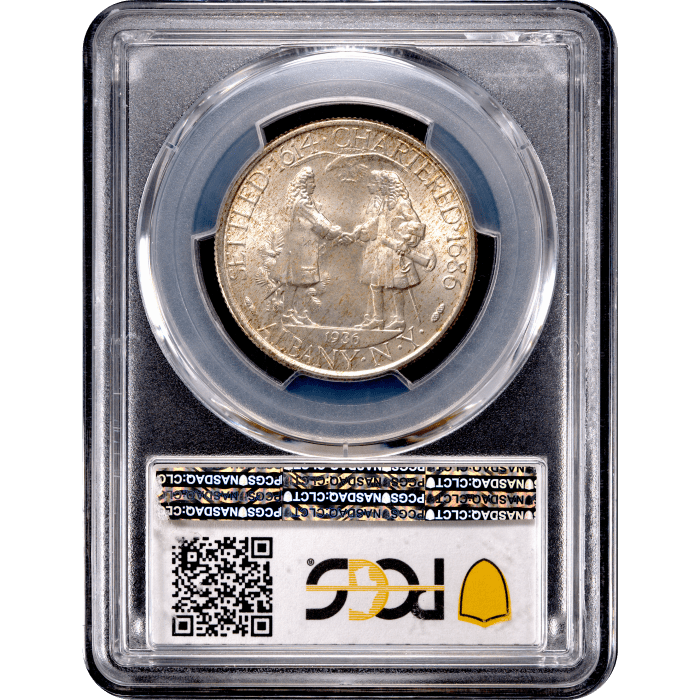 1936 Albany Commemorative Half Dollar (50c) Reverse Slab Image