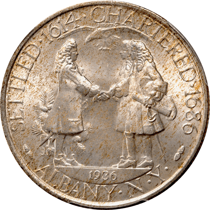 1936 Albany Commemorative Half Dollar (50c) Reverse Image