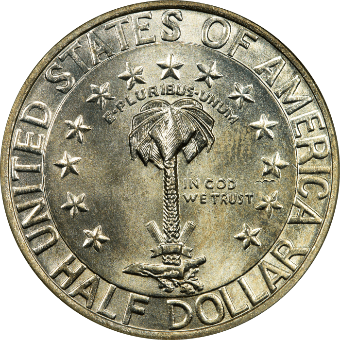 1936 Columbia Commemorative Half Dollar (50c) OGH Reverse Image