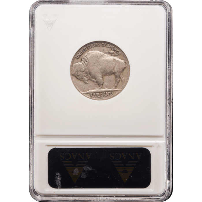 1936-D Buffalo Nickel (5c) 3 1/2 Legs Reverse Slab Image