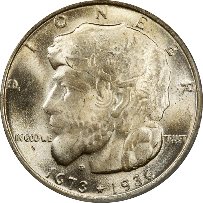 1936 Elgin Commem Half Dollar (50c) OGH OBVERSE Image