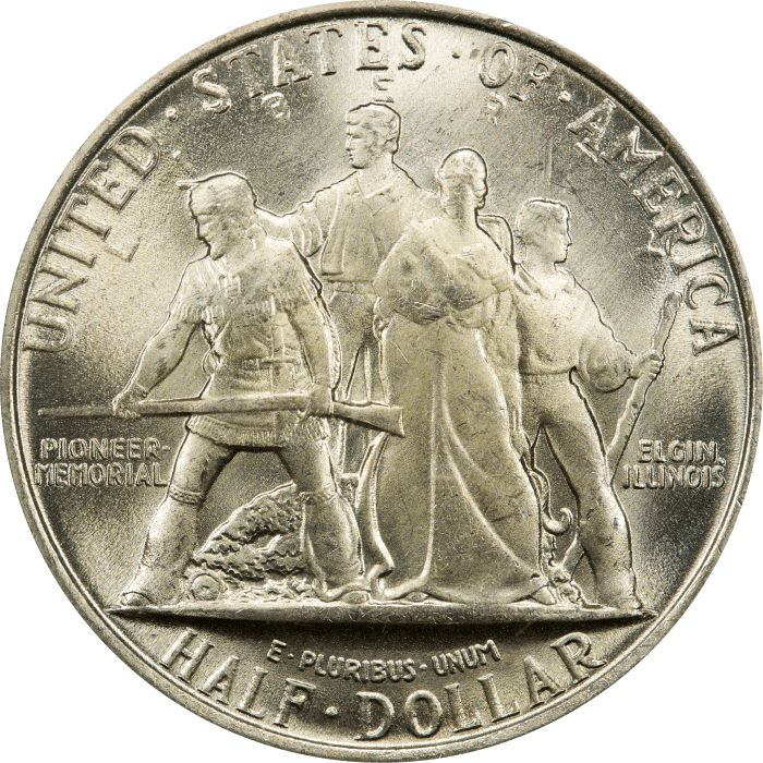 1936 Elgin Commem Half Dollar (50c) OGH REVERSE Image