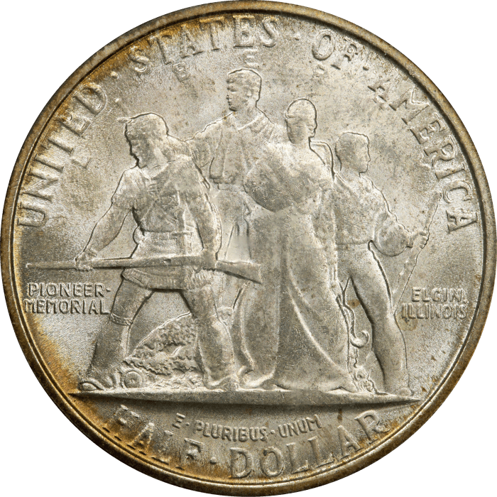 1936 Elgin Commem Half Dollar (50c) REVERSE Image