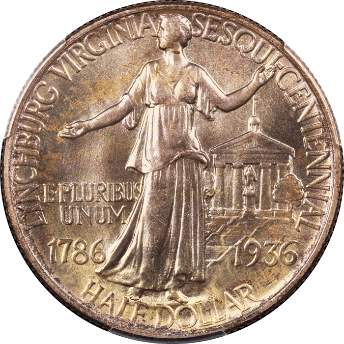 1936 Lynchburg Commemorative Half (50c) Reverse Image