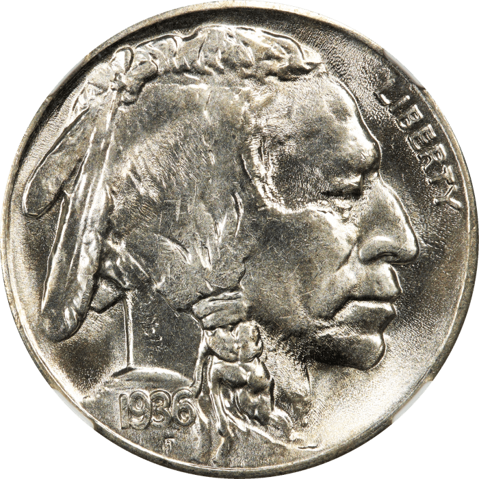 1936-S Buffalo Nickel (5c) OBVERSE Image