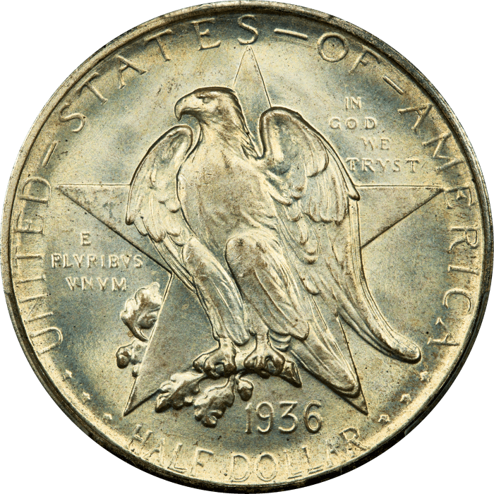 1936-S Texas Commem Half Dollar (50c) OBVERSE Image
