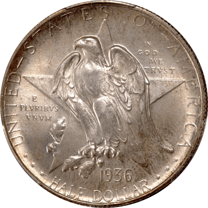 1936 Texas Commemorative Half Dollar (50c) Obverse Image
