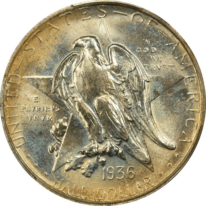 1936 Texas Commemorative Half Dollar (50c) Obverse Image