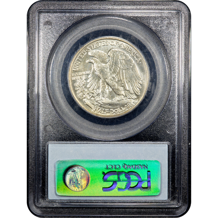 1936 Walking Liberty Half Dollar (50c) Reverse Slab Image