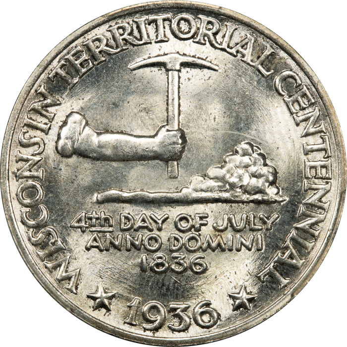 1936 Wisconsin Commem Half Dollar (50c) OBVERSE Image