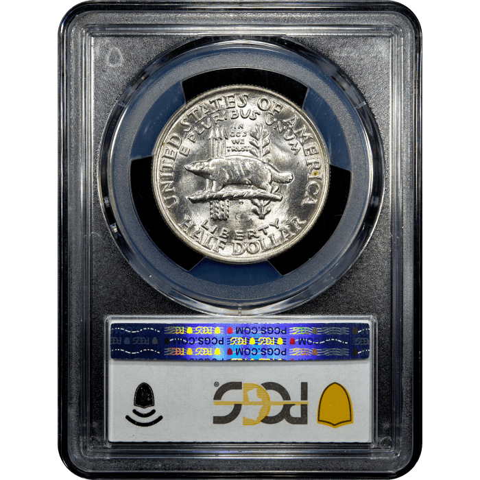 1936 Wisconsin Commem Half Dollar (50c) SLAB Image