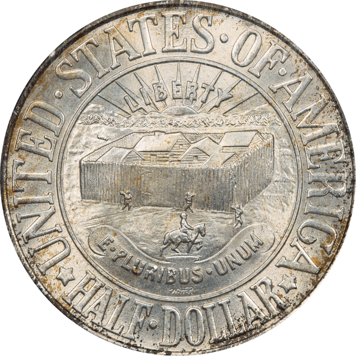 1936 York Commemorative Half Dollar (50c) Reverse Image