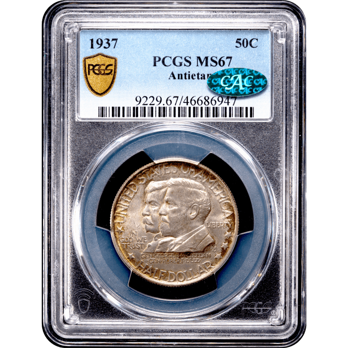 1937 Antietam Commemorative Half Dollar (50c) Obverse Slab Image