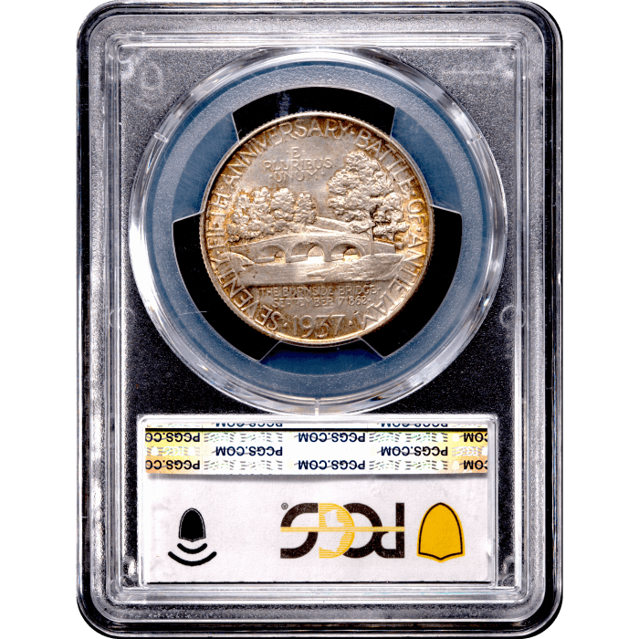 1937 Antietam Commemorative Half Dollar (50c) Reverse Slab Image