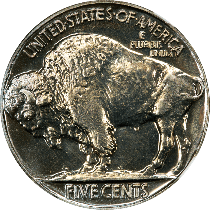 1937 Buffalo Nickel (5c) REVERSE Image