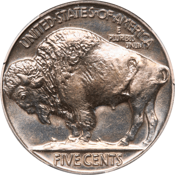 1937 Buffalo Nickel (5c) Reverse Image