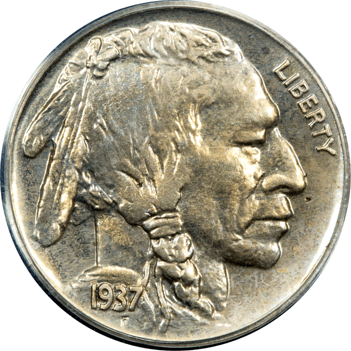 1937 Buffalo Nickel (5c) Obverse Image