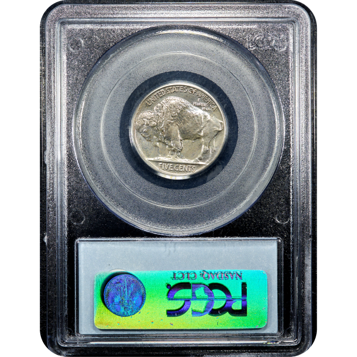 1937 Buffalo Nickel (5c) Reverse Slab Image