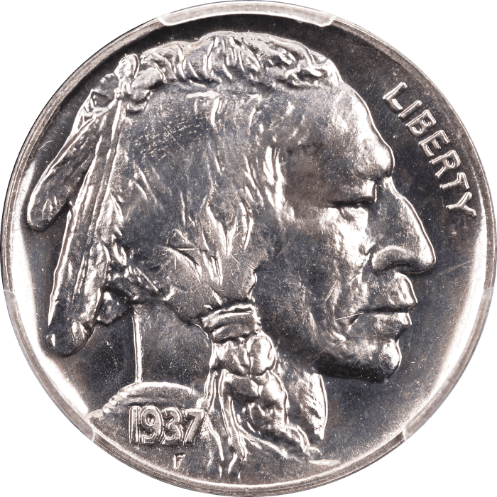 1937 Buffalo Nickel (5c) Obverse Image
