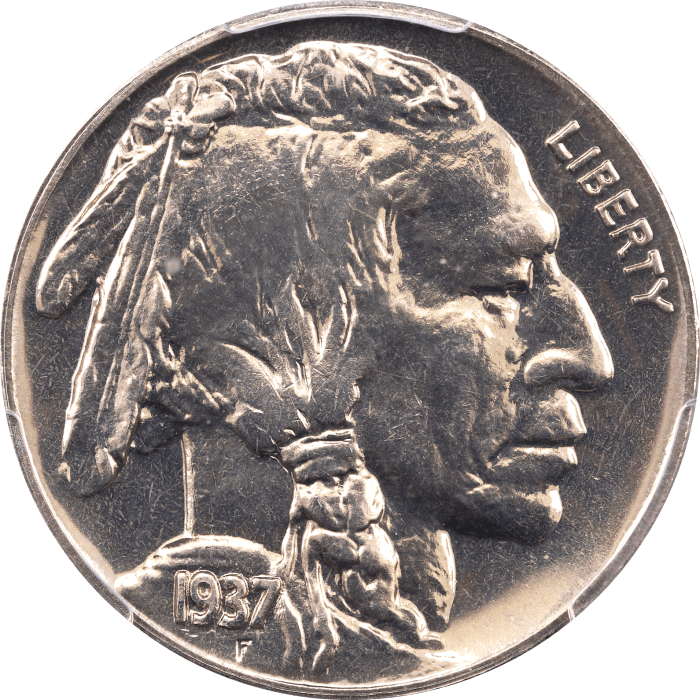 1937 Buffalo Nickel (5c) Obverse Image