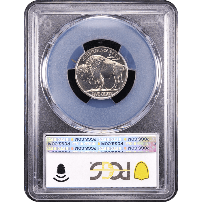 1937 Buffalo Nickel (5c) Reverse Slab Image