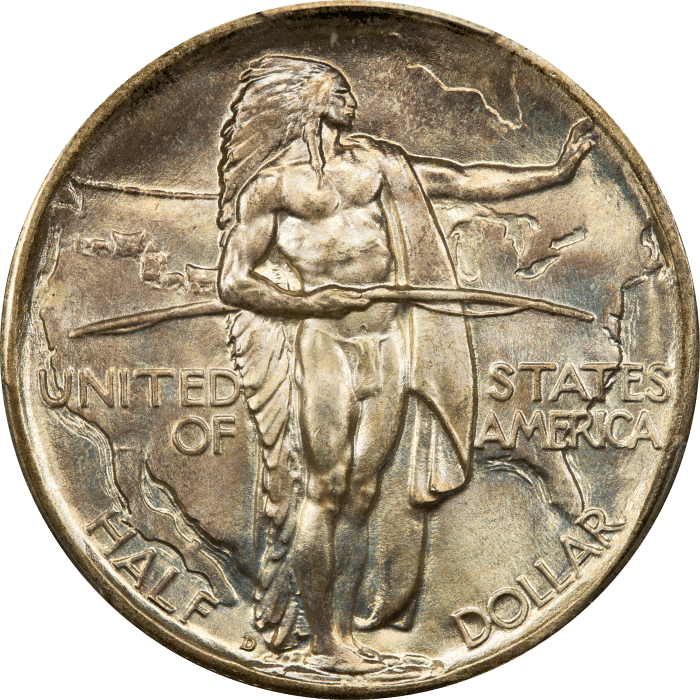 1937-D Oregon Commemorative Half Dollar (50c) Obverse Image