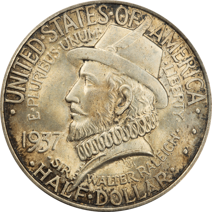 1937 Roanoke Commem Half Dollar (50c) OBVERSE Image