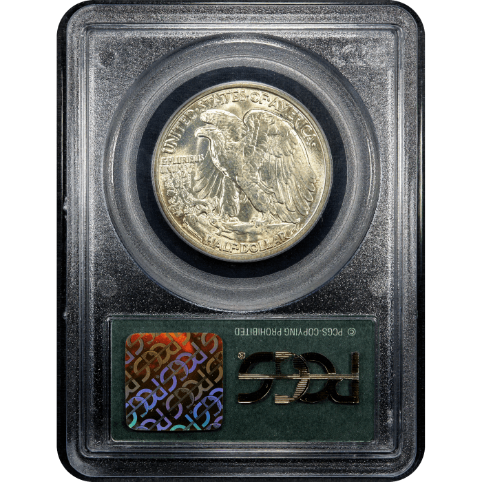 1937-S Walking Liberty Half Dollar (50c) OGH Reverse Slab Image