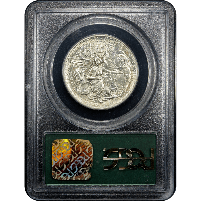 1937 Texas Commemorative Half Dollar (50c) OGH Reverse Slab Image