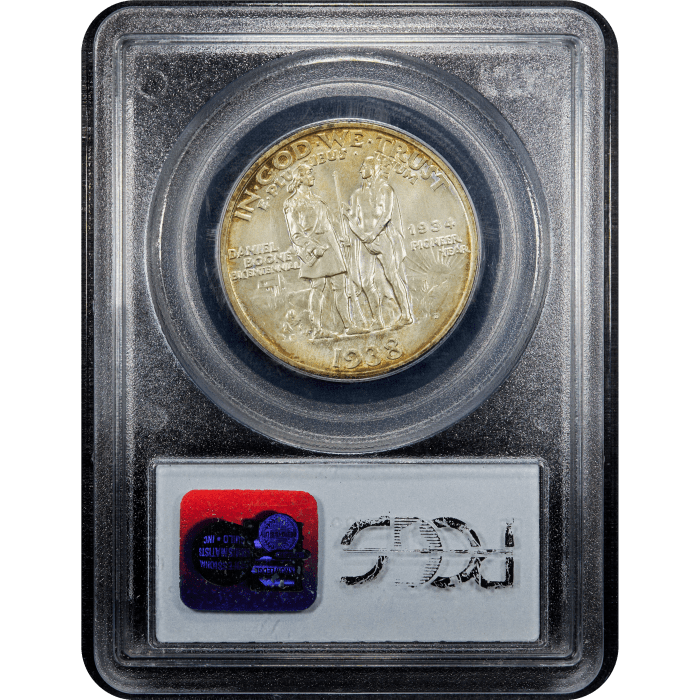 1938-D Boone Commem Half Dollar (50c) SLAB Image