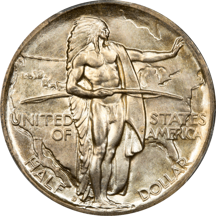1938-D Oregon Commemorative Half Dollar (50c) OBVERSE Image