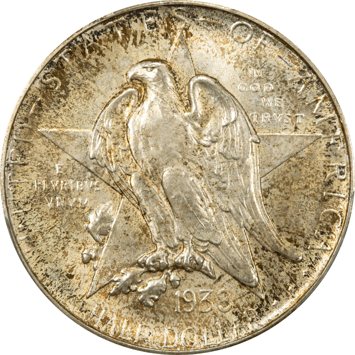 1938-D Texas Commemorative Half Dollar (50c) Obverse Image