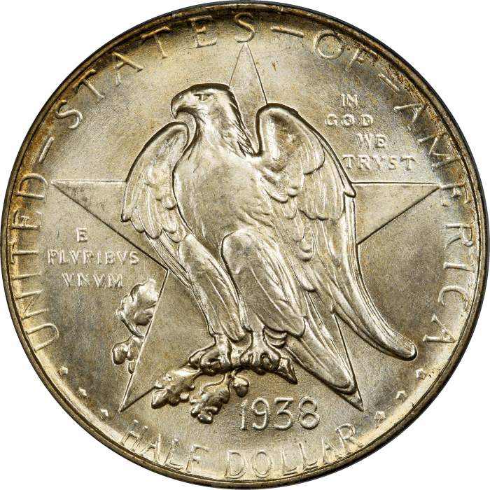 1938-S Texas Commem Half Dollar (50c) OBVERSE Image