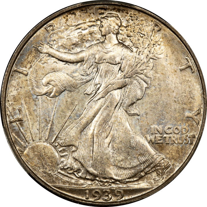1939-D Walking Liberty Half Dollar (50c) Obverse Image