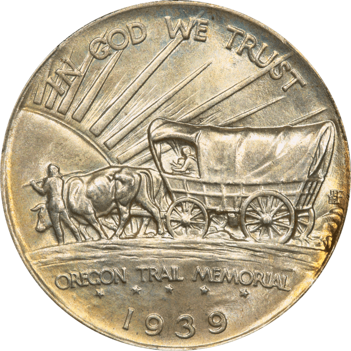 1939 Oregon Commemorative Half Dollar (50c) Reverse Image