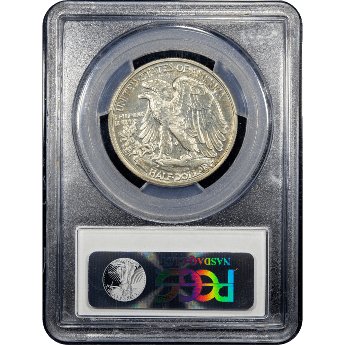 1939 Walking Liberty Half Dollar (50c) Reverse Slab Image