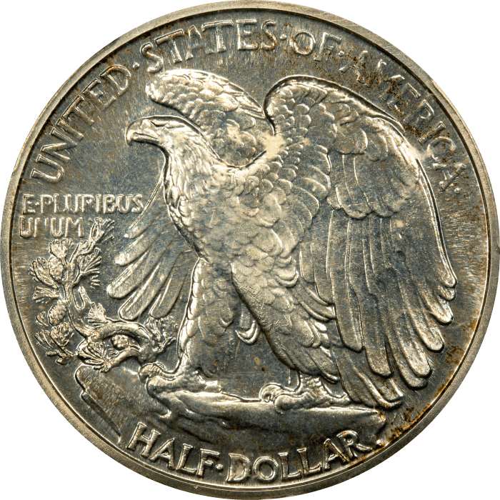 1939 Walking Liberty Half Dollar (50c) Reverse Image