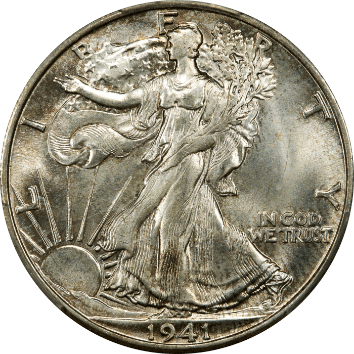 1941-S Walking Liberty Half Dollar (50c) OBVERSE Image