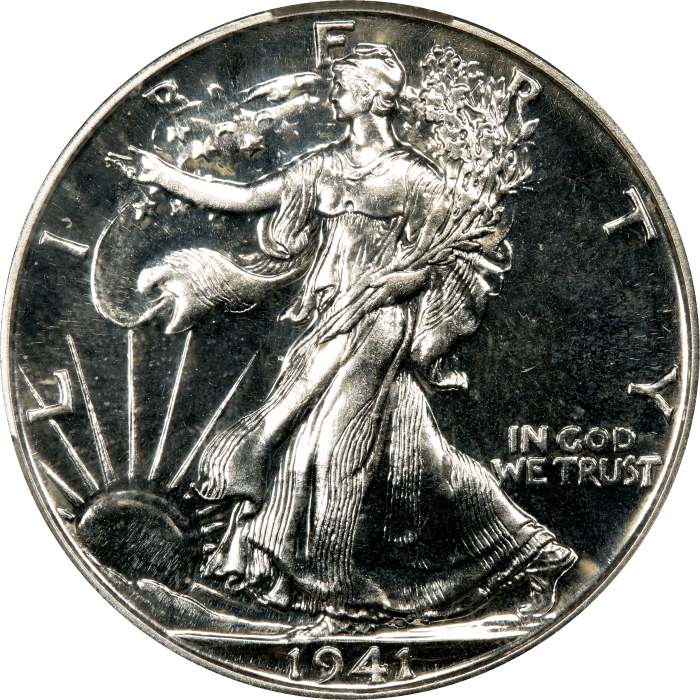 1941 Walking Liberty Half Dollar (50c) Obverse Image